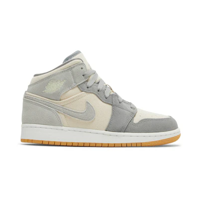 (GS) Jordan 1 Mid 'Cream Grey'