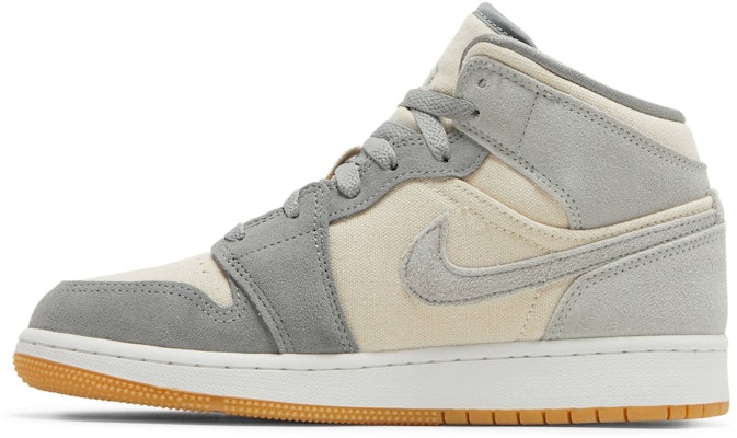 (Academia) Air Jordan 1 Mid 'Crema Gris' DN4346-100 Lookbook (Academia) Air Jordan 1 Mid 'Crema Gris' DN4346-100