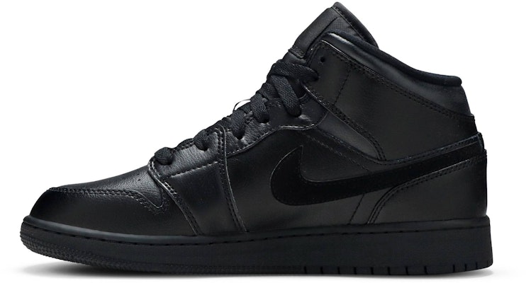 (Niños) Air Jordan 1 Mid 'Negro Profundo' 554725-090 Lookbook (Niños) Air Jordan 1 Mid 'Negro Profundo' 554725-090