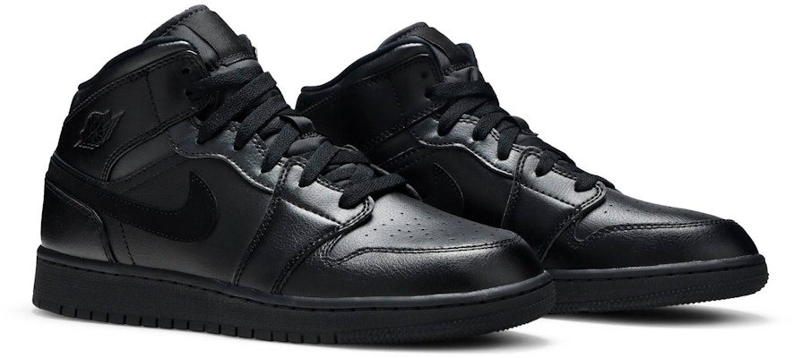 (Niños) Air Jordan 1 Mid 'Negro Profundo' 554725-090 Cheap (Niños) Air Jordan 1 Mid 'Negro Profundo' 554725-090