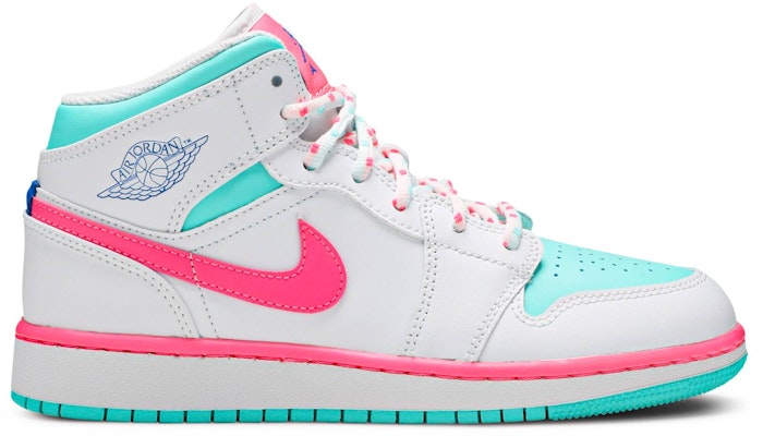 (小學年級) Air Jordan 1 Mid '數碼粉紅' 555112-102 Buy (小學年級) Air Jordan 1 Mid '數碼粉紅' 555112-102