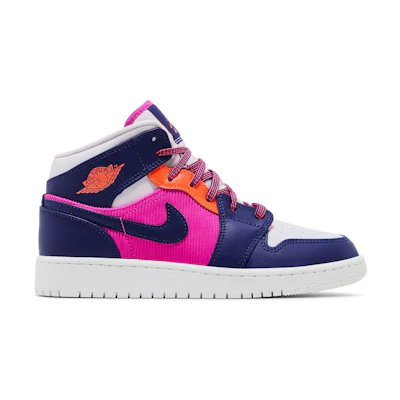 (GS) Jordan 1 Mid 'Fire Pink'