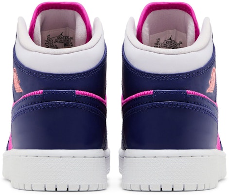 (小學版) Air Jordan 1 Mid '火粉' 555112-602 Details for (小學版) Air Jordan 1 Mid '火粉' 555112-602