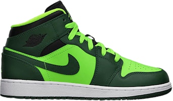(Grade School) Air Jordan 1 Mid 'Gorge Green' 554725-330 (Grade School) Air Jordan 1 Mid 'Gorge Green' 554725-330