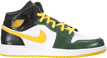 (Grade School) Air Jordan 1 Mid 'Gorge Green Gold' 554725-307 (Grade School) Air Jordan 1 Mid 'Gorge Green Gold' 554725-307