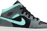 Order (Kanak-kanak) Air Jordan 1 Mid 'Kelabu Aqua' 554725-063