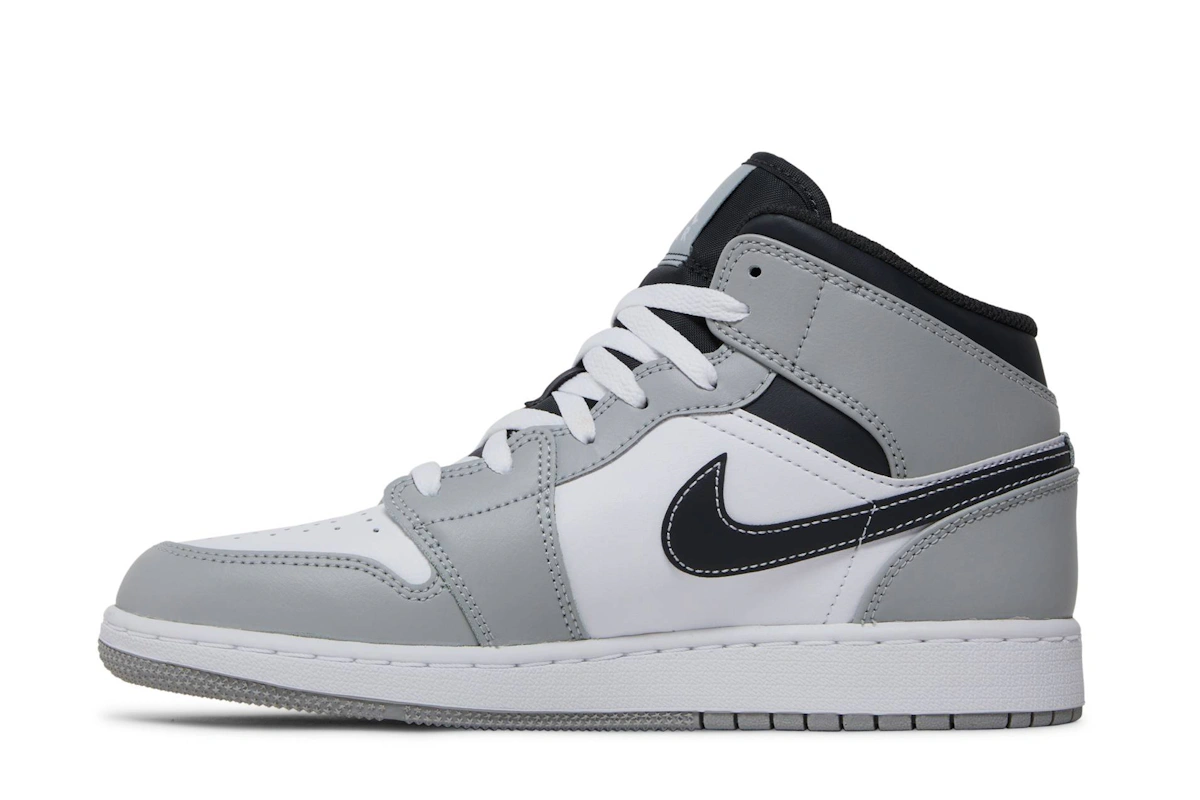 (Grade School) Air Jordan 1 Mid 'Greyscale' 554725-078