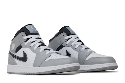 (Grade School) Air Jordan 1 Mid 'Greyscale' 554725-078