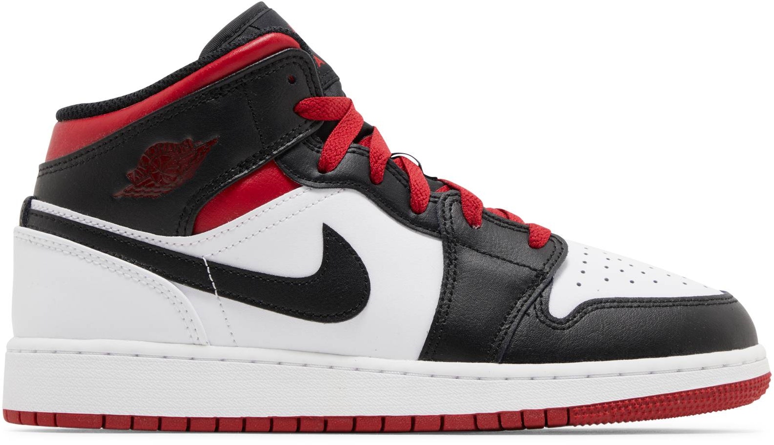 Air jordan 1 red black best sale mid