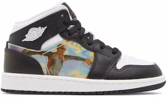 (Grade School) Air Jordan 1 Mid 'Hologram' DR9495-001 (Grade School) Air Jordan 1 Mid 'Hologram' DR9495-001