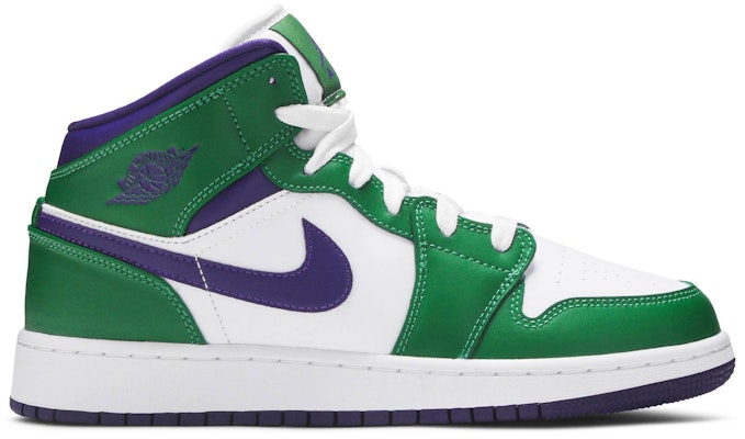 (Grade School) Air Jordan 1 Mid 'Hulk' 554725-300 Buy (Grade School) Air Jordan 1 Mid 'Hulk' 554725-300