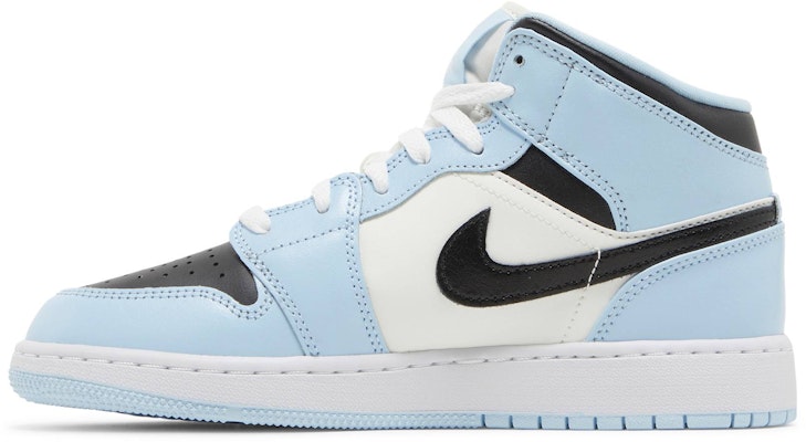 (Grade School) Air Jordan 1 Mid 'Ice Blue' 555112-401 Lookbook (Grade School) Air Jordan 1 Mid 'Ice Blue' 555112-401
