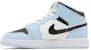 (Kanak-Kanak) Air Jordan 1 Mid 'Ice Blue' 555112-401