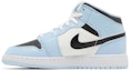 Lookbook (Kanak-Kanak) Air Jordan 1 Mid 'Ice Blue' 555112-401