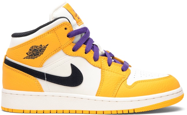 (Grade School) Air Jordan 1 Mid 'Lakers' BQ6931-700 Buy (Grade School) Air Jordan 1 Mid 'Lakers' BQ6931-700