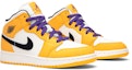 Cheap (Grade School) Air Jordan 1 Mid 'Lakers' BQ6931-700