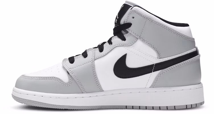 (Grade School) Air Jordan 1 Mid 'Light Smoke Grey' 554725-092 Lookbook (Grade School) Air Jordan 1 Mid 'Light Smoke Grey' 554725-092