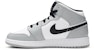 (Kanak-Kanak) Air Jordan 1 Mid 'Light Smoke Grey' 554725-092