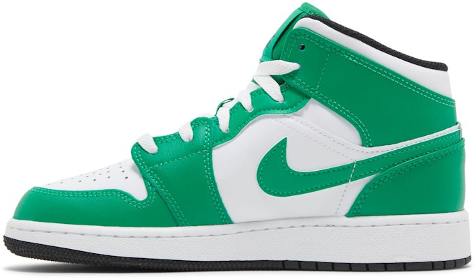 (Grade School) Air Jordan 1 Mid 'Lucky Green' DQ8423-301 Lookbook (Grade School) Air Jordan 1 Mid 'Lucky Green' DQ8423-301