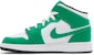 (Akademik) Air Jordan 1 Mid 'Lucky Green' Kanak-Kanak. DQ8423-301
