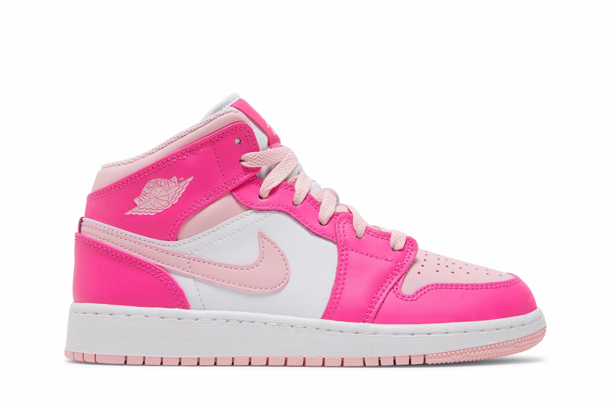 (Grade School) Air Jordan 1 Mid 'Medium Soft Pink' FD8780-116