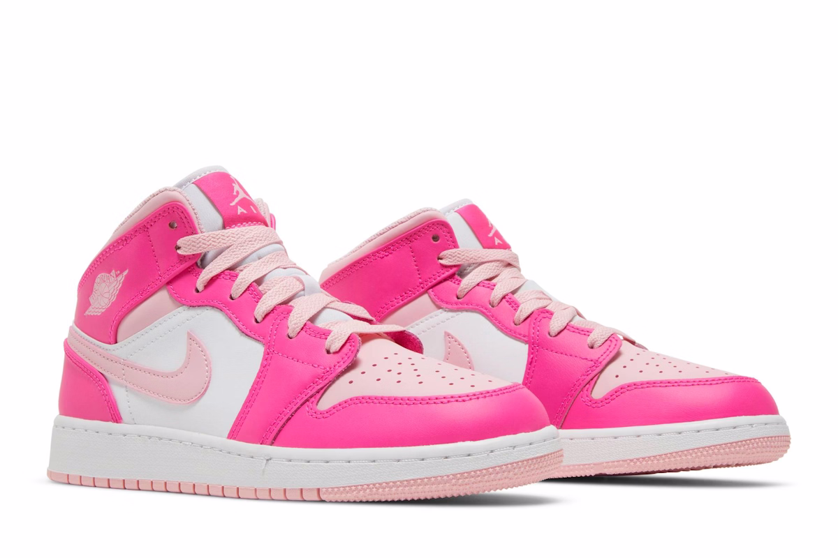 (Grade School) Air Jordan 1 Mid 'Medium Soft Pink' FD8780-116