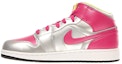 Buy (Kanak-Kanak) Air Jordan 1 Mid 'Perak Metalik Pink Fusion' 555112-037