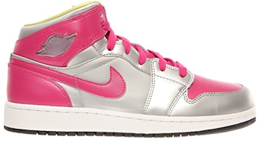 (GS) 에어 조던 1 미드 "메탈릭 실버 퓨전 핑크" 555112-037 Order (GS) 에어 조던 1 미드 "메탈릭 실버 퓨전 핑크" 555112-037
