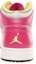 Shop (Kanak-Kanak) Air Jordan 1 Mid 'Perak Metalik Pink Fusion' 555112-037