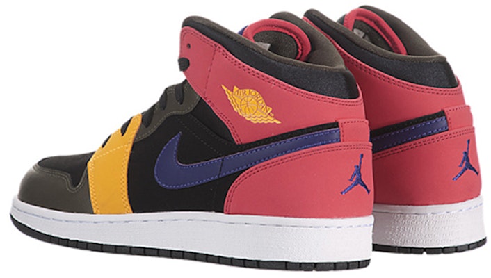 GS エア ジョーダン 1 ミッド マルチカラー (Ea Jōdan 1 Middo Maruchikaraa) 555112-016 Lookbook GS エア ジョーダン 1 ミッド マルチカラー (Ea Jōdan 1 Middo Maruchikaraa) 555112-016