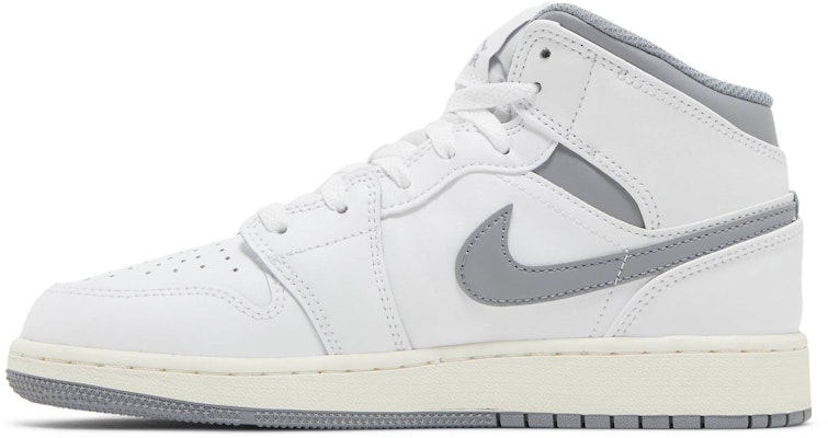 (Aplicación Escolar) Air Jordan 1 Mid 'Gris Neutro' 554725-135 Lookbook (Aplicación Escolar) Air Jordan 1 Mid 'Gris Neutro' 554725-135