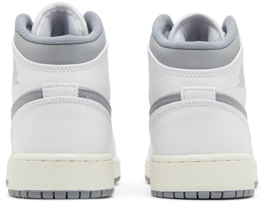 (Aplicación Escolar) Air Jordan 1 Mid 'Gris Neutro' 554725-135 Details for (Aplicación Escolar) Air Jordan 1 Mid 'Gris Neutro' 554725-135