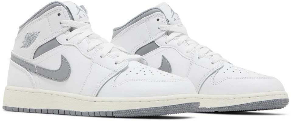 (Aplicación Escolar) Air Jordan 1 Mid 'Gris Neutro' 554725-135 Cheap (Aplicación Escolar) Air Jordan 1 Mid 'Gris Neutro' 554725-135