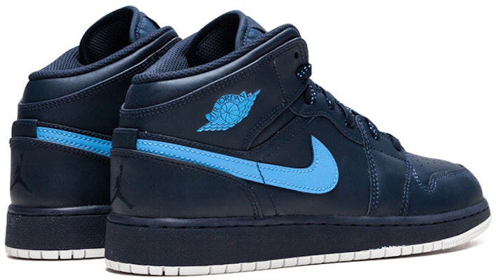 (Kanak-Kanak) Air Jordan 1 Mid 'Obsidian' 554725-415 Shop (Kanak-Kanak) Air Jordan 1 Mid 'Obsidian' 554725-415