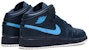 (Kanak-Kanak) Air Jordan 1 Mid 'Obsidian' 554725-415