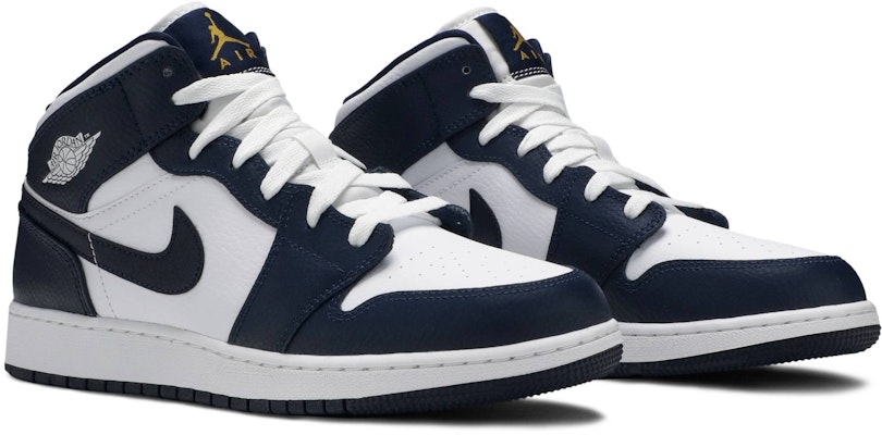 (Grade School) Air Jordan 1 Mid 'Obsidian' 554725-174 Cheap (Grade School) Air Jordan 1 Mid 'Obsidian' 554725-174