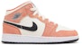 (Kanak-Kanak) Air Jordan 1 Mid 'Orange Suede' DV1336-800