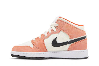 (Grade School) Air Jordan 1 Mid 'Orange Suede' DV1336-800