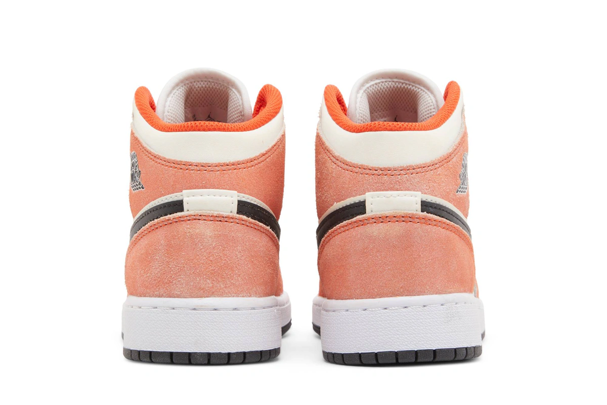 (Grade School) Air Jordan 1 Mid 'Orange Suede' DV1336-800