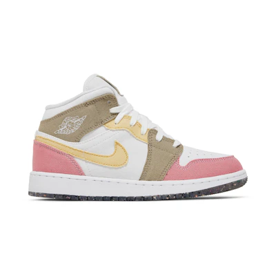 (GS) Jordan 1 Mid 'Pastel Grind'