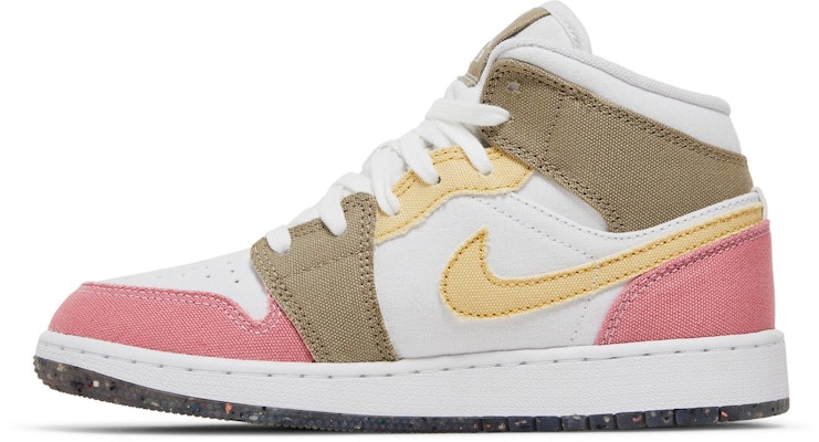 (Sekolah Dasar) Air Jordan 1 Mid 'Pastel Grind' Anak-anak DJ0338-100 Lookbook (Sekolah Dasar) Air Jordan 1 Mid 'Pastel Grind' Anak-anak DJ0338-100