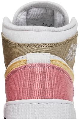 (Sekolah Dasar) Air Jordan 1 Mid 'Pastel Grind' Anak-anak DJ0338-100 Sizing (Sekolah Dasar) Air Jordan 1 Mid 'Pastel Grind' Anak-anak DJ0338-100