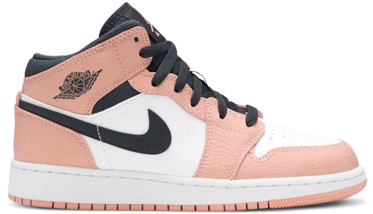 (大童版) Air Jordan 1 Mid '粉石英' 555112-603 Buy (大童版) Air Jordan 1 Mid '粉石英' 555112-603