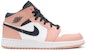 (Kanak-Kanak) Air Jordan 1 Mid 'Pink Quartz' 555112-603