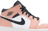 Order (Kanak-Kanak) Air Jordan 1 Mid 'Pink Quartz' 555112-603