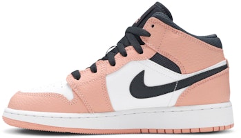 (A Escolar) Air Jordan 1 Mid 'Cuarzo Rosa' 555112-603 Lookbook (A Escolar) Air Jordan 1 Mid 'Cuarzo Rosa' 555112-603
