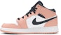 (Kanak-Kanak) Air Jordan 1 Mid 'Pink Quartz' 555112-603