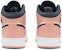 (Kanak-Kanak) Air Jordan 1 Mid 'Pink Quartz' 555112-603