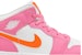 (Kanak-Kanak) Air Jordan 1 Mid 'Pinksicle Orange' DX3240-681
