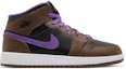 Buy (Kanak-kanak) Air Jordan 1 Mid 'Ungu Mocha' DQ8423-215